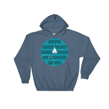 Big Dipper Unisex Hooded Sweatshirt, Collection Fjaka-Indigo Blue-S-Tamed Winds-tshirt-shop-and-sailing-blog-www-tamedwinds-com