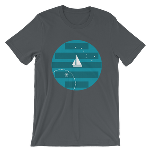 Big Dipper Unisex T-Shirt, Collection Fjaka-Asphalt-S-Tamed Winds-tshirt-shop-and-sailing-blog-www-tamedwinds-com