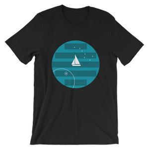 Big Dipper Unisex T-Shirt, Collection Fjaka-Black-S-Tamed Winds-tshirt-shop-and-sailing-blog-www-tamedwinds-com
