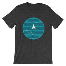 Big Dipper Unisex T-Shirt, Collection Fjaka-Dark Grey Heather-S-Tamed Winds-tshirt-shop-and-sailing-blog-www-tamedwinds-com