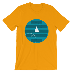 Big Dipper Unisex T-Shirt, Collection Fjaka-Gold-S-Tamed Winds-tshirt-shop-and-sailing-blog-www-tamedwinds-com
