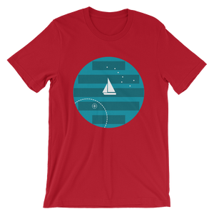 Big Dipper Unisex T-Shirt, Collection Fjaka-Red-S-Tamed Winds-tshirt-shop-and-sailing-blog-www-tamedwinds-com