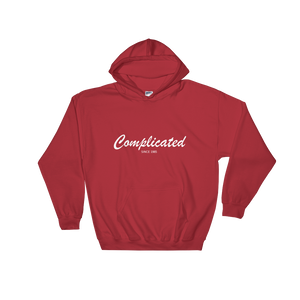 Complicated Unisex Hooded Sweatshirt, Collection Nicknames-Red-S-Tamed Winds-tshirt-shop-and-sailing-blog-www-tamedwinds-com
