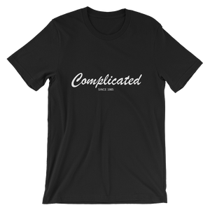 Complicated Unisex T-Shirt, Collection Nicknames-Black-S-Tamed Winds-tshirt-shop-and-sailing-blog-www-tamedwinds-com