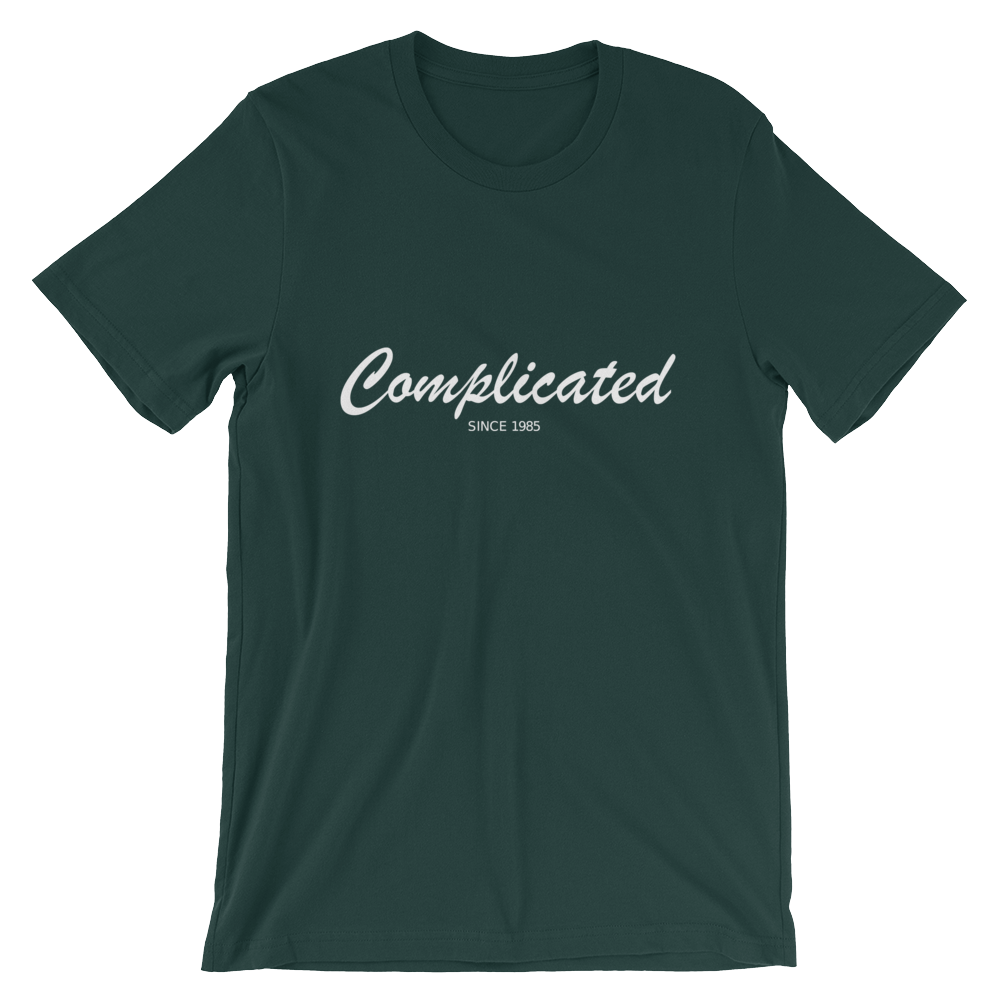 Complicated Unisex T-Shirt, Collection Nicknames-Forest-S-Tamed Winds-tshirt-shop-and-sailing-blog-www-tamedwinds-com