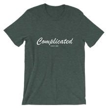 Complicated Unisex T-Shirt, Collection Nicknames-Heather Forest-S-Tamed Winds-tshirt-shop-and-sailing-blog-www-tamedwinds-com