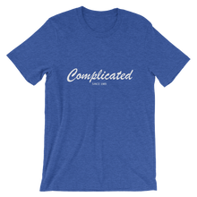 Complicated Unisex T-Shirt, Collection Nicknames-Heather True Royal-S-Tamed Winds-tshirt-shop-and-sailing-blog-www-tamedwinds-com