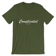 Complicated Unisex T-Shirt, Collection Nicknames-Olive-S-Tamed Winds-tshirt-shop-and-sailing-blog-www-tamedwinds-com