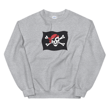 Courtesy Flag Unisex Crewneck Sweatshirt, Collection Ships & Boats-Sport Grey-S-Tamed Winds-tshirt-shop-and-sailing-blog-www-tamedwinds-com