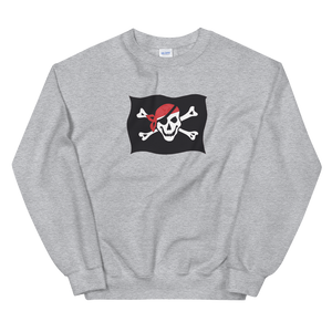 Courtesy Flag Unisex Crewneck Sweatshirt, Collection Ships & Boats-Sport Grey-S-Tamed Winds-tshirt-shop-and-sailing-blog-www-tamedwinds-com