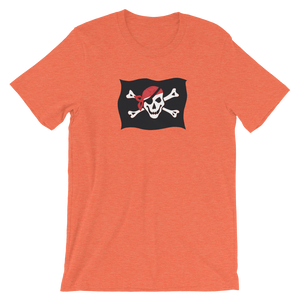 Courtesy Flag Unisex T-Shirt, Collection Ships & Boats-Heather Orange-S-Tamed Winds-tshirt-shop-and-sailing-blog-www-tamedwinds-com