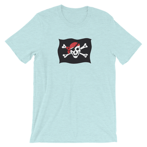Courtesy Flag Unisex T-Shirt, Collection Ships & Boats-Heather Prism Ice Blue-XS-Tamed Winds-tshirt-shop-and-sailing-blog-www-tamedwinds-com