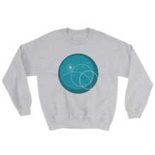 Deep Blue Unisex Crewneck Sweatshirt, Collection Fjaka-Sport Grey-S-Tamed Winds-tshirt-shop-and-sailing-blog-www-tamedwinds-com