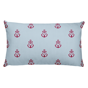 DiCaprio Light Grayish Blue Decorative Pillow, Collection Pirate Tales-Tamed Winds-tshirt-shop-and-sailing-blog-www-tamedwinds-com
