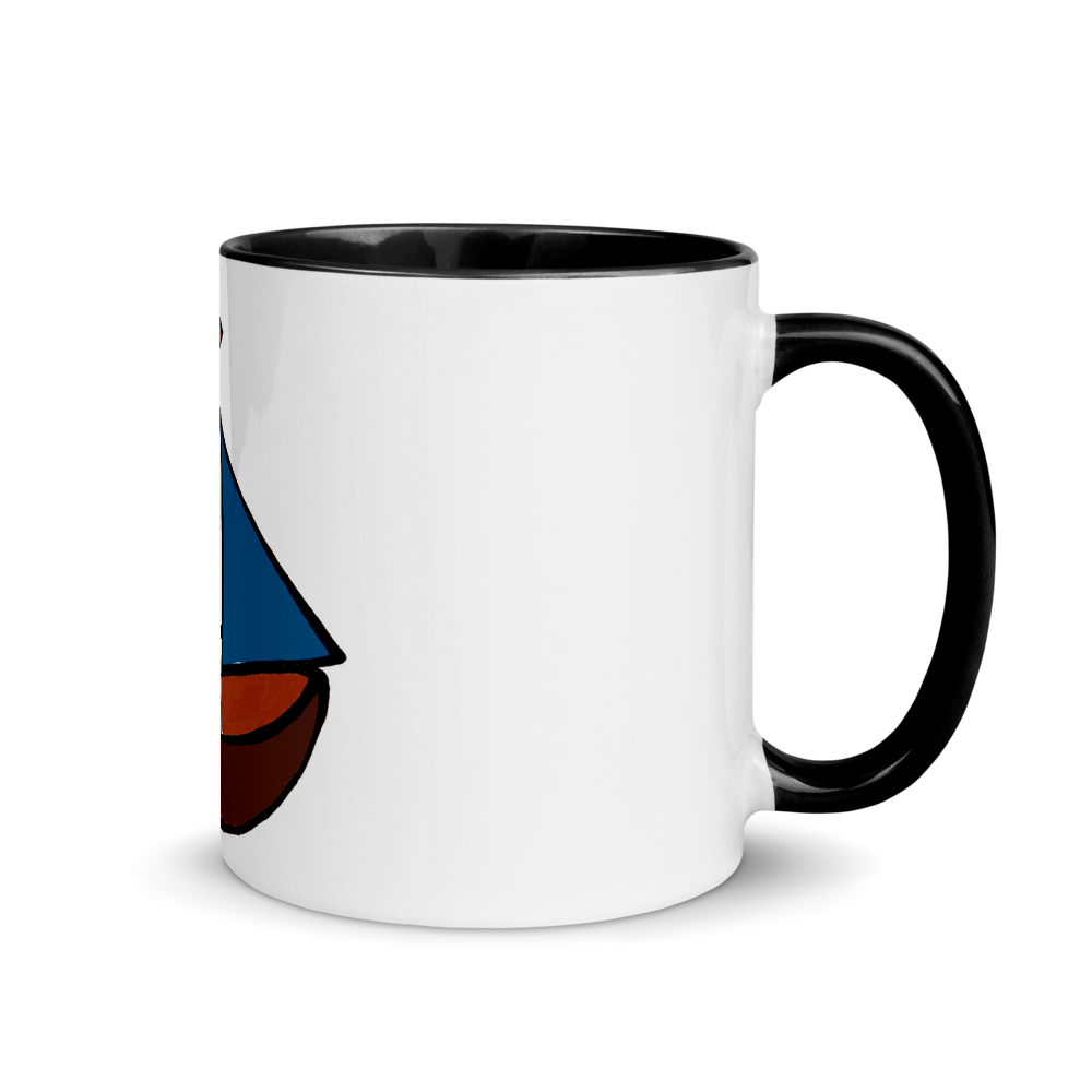 Dinghy Mug With Black Color Inside 325 ml, Collection Ships & Boats-Tamed Winds-tshirt-shop-and-sailing-blog-www-tamedwinds-com