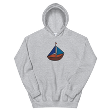Dinghy Unisex Hooded Sweatshirt, Collection Ships & Boats-Sport Grey-S-Tamed Winds-tshirt-shop-and-sailing-blog-www-tamedwinds-com