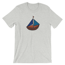 Dinghy Unisex T-Shirt, Collection Ships & Boats-Athletic Heather-S-Tamed Winds-tshirt-shop-and-sailing-blog-www-tamedwinds-com