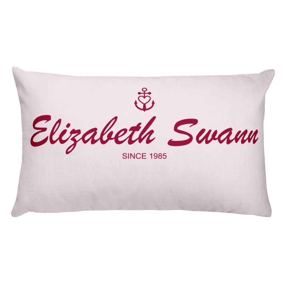 Elizabeth Swann Light Grayish Pink Decorative Pillow, Collection Pirate Tales-Tamed Winds-tshirt-shop-and-sailing-blog-www-tamedwinds-com