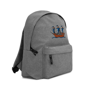 Explorer’s Caravele Flagship Embroidered Backpack, Collection Ships & Boats-Tamed Winds-tshirt-shop-and-sailing-blog-www-tamedwinds-com