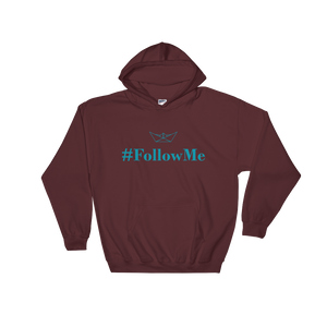 Follow Me Unisex Hooded Sweatshirt, Collection Origami Boat-Maroon-S-Tamed Winds-tshirt-shop-and-sailing-blog-www-tamedwinds-com