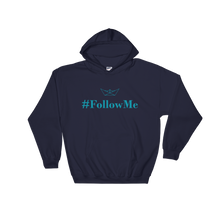 Follow Me Unisex Hooded Sweatshirt, Collection Origami Boat-Navy-S-Tamed Winds-tshirt-shop-and-sailing-blog-www-tamedwinds-com
