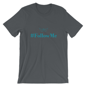 Follow Me Unisex T-Shirt, Collection Origami Boat-Asphalt-S-Tamed Winds-tshirt-shop-and-sailing-blog-www-tamedwinds-com