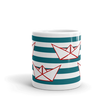 Four Paper Boats Mug 325 ml, Collection Origami Boat-Tamed Winds-tshirt-shop-and-sailing-blog-www-tamedwinds-com