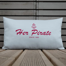 Her Pirate Light Grayish Blue Decorative Pillow, Collection Pirate Tales-Tamed Winds-tshirt-shop-and-sailing-blog-www-tamedwinds-com