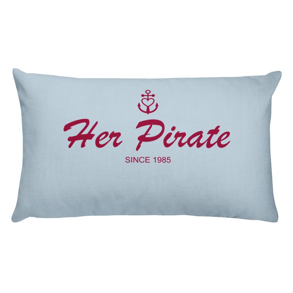 Her Pirate Light Grayish Blue Decorative Pillow, Collection Pirate Tales-Tamed Winds-tshirt-shop-and-sailing-blog-www-tamedwinds-com