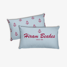 Hiram Beakes Light Grayish Blue Decorative Pillow, Collection Pirate Tales-Tamed Winds-tshirt-shop-and-sailing-blog-www-tamedwinds-com