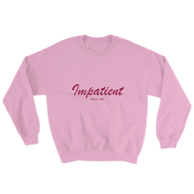 Impatient Unisex Crewneck Sweatshirt, Collection Nicknames-Light Pink-S-Tamed Winds-tshirt-shop-and-sailing-blog-www-tamedwinds-com