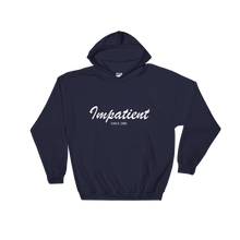 Impatient Unisex Hooded Sweatshirt, Collection Nicknames-Navy-S-Tamed Winds-tshirt-shop-and-sailing-blog-www-tamedwinds-com