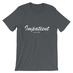 Impatient Unisex T-Shirt, Collection Nicknames-Asphalt-S-Tamed Winds-tshirt-shop-and-sailing-blog-www-tamedwinds-com