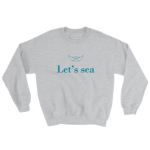Let’s Sea Unisex Crewneck Sweatshirt, Collection Origami Boat-Sport Grey-S-Tamed Winds-tshirt-shop-and-sailing-blog-www-tamedwinds-com