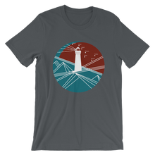 Lighthouse Unisex T-Shirt, Collection Fjaka-Asphalt-S-Tamed Winds-tshirt-shop-and-sailing-blog-www-tamedwinds-com