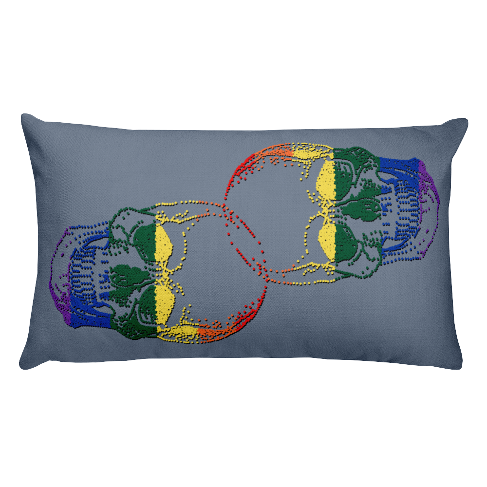 Love Skull Decorative Pillow, Collection Jolly Roger-Tamed Winds-tshirt-shop-and-sailing-blog-www-tamedwinds-com