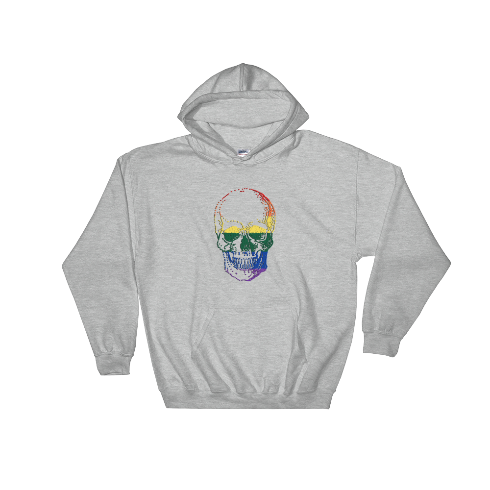 Love Skull Unisex Hooded Sweatshirt, Collection Jolly Roger-Sport Grey-S-Tamed Winds-tshirt-shop-and-sailing-blog-www-tamedwinds-com