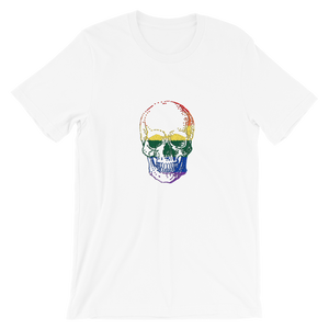 Love Skull Unisex T-Shirt, Collection Jolly Roger-White-S-Tamed Winds-tshirt-shop-and-sailing-blog-www-tamedwinds-com