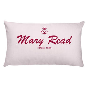 Mary Read Light Grayish Pink Decorative Pillow, Collection Pirate Tales-Tamed Winds-tshirt-shop-and-sailing-blog-www-tamedwinds-com
