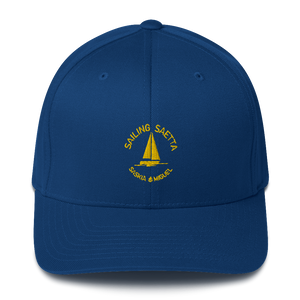Sailing Saetta Closed-Back Structured Cap, Embroidered Logo-Tamed Winds-tshirt-shop-and-sailing-blog-www-tamedwinds-com