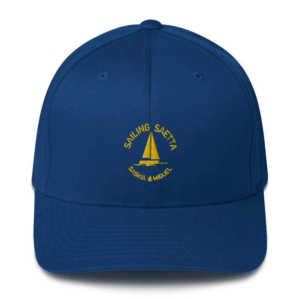 Sailing Saetta Closed-Back Structured Cap, Embroidered Logo-Tamed Winds-tshirt-shop-and-sailing-blog-www-tamedwinds-com