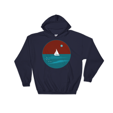 Northern Star Unisex Hooded Sweatshirt, Collection Fjaka-Navy-S-Tamed Winds-tshirt-shop-and-sailing-blog-www-tamedwinds-com
