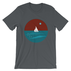 Northern Star Unisex T-Shirt, Collection Fjaka-Asphalt-S-Tamed Winds-tshirt-shop-and-sailing-blog-www-tamedwinds-com