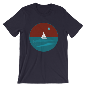 Northern Star Unisex T-Shirt, Collection Fjaka-Navy-S-Tamed Winds-tshirt-shop-and-sailing-blog-www-tamedwinds-com