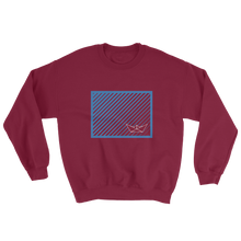 Paper Boat Unisex Crewneck Sweatshirt, Collection Origami Boat-Maroon-S-Tamed Winds-tshirt-shop-and-sailing-blog-www-tamedwinds-com