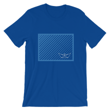 Paper Boat Unisex T-Shirt, Collection Origami Boat-True Royal-S-Tamed Winds-tshirt-shop-and-sailing-blog-www-tamedwinds-com