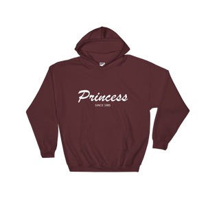 Princess Unisex Hooded Sweatshirt, Collection Nicknames-Maroon-S-Tamed Winds-tshirt-shop-and-sailing-blog-www-tamedwinds-com
