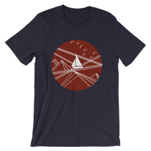 Red Stormy Big Dipper Unisex T-Shirt, Collection Fjaka-Navy-S-Tamed Winds-tshirt-shop-and-sailing-blog-www-tamedwinds-com