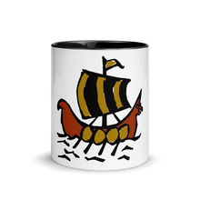 Roman Galleon Mug With Black Color Inside 325 ml, Collection Ships & Boats-Tamed Winds-tshirt-shop-and-sailing-blog-www-tamedwinds-com