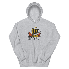 Roman Galleon Unisex Hooded Sweatshirt, Collection Ships & Boats-Sport Grey-S-Tamed Winds-tshirt-shop-and-sailing-blog-www-tamedwinds-com